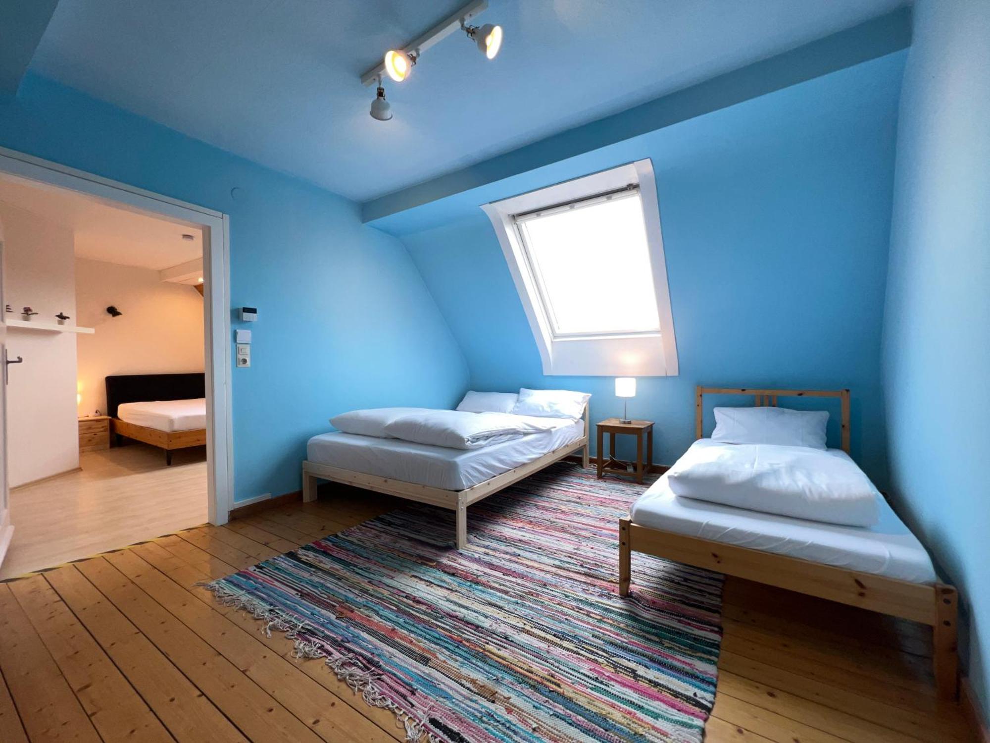 Uebernachten In Grosser Maisonette-Wohnung By Rabe Karlsruhe Bagian luar foto
